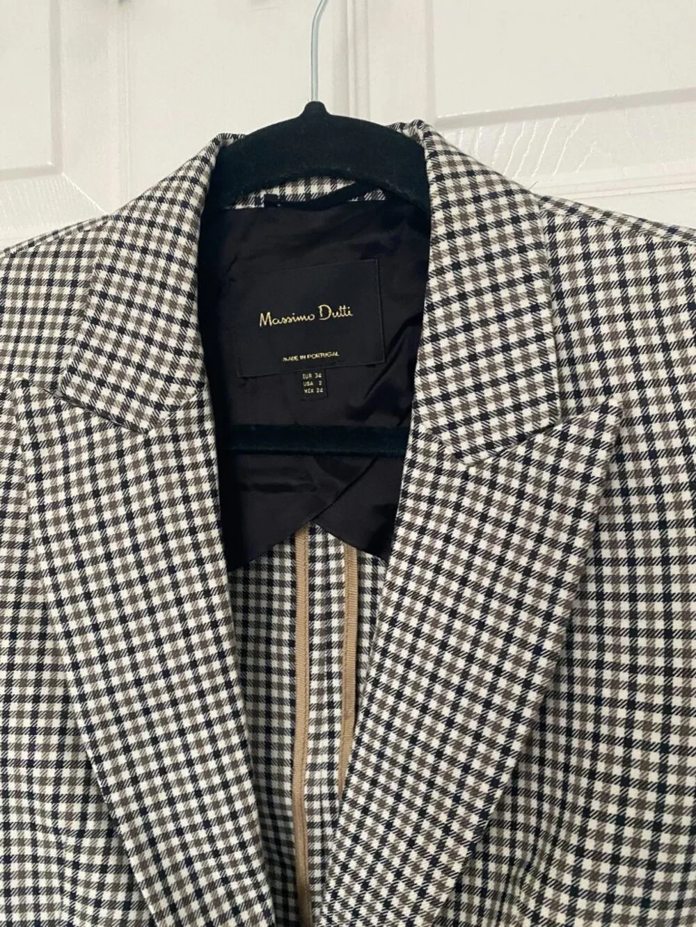 Massimo Dutti | Wool Checked Blazer